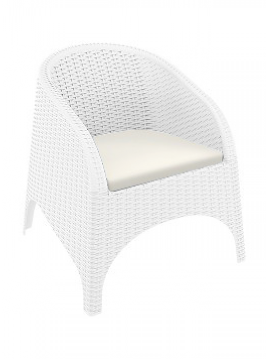 SI-Кресло ратан 74x75xh80cm ARUBA КАФЯВО (804) 2 цвята