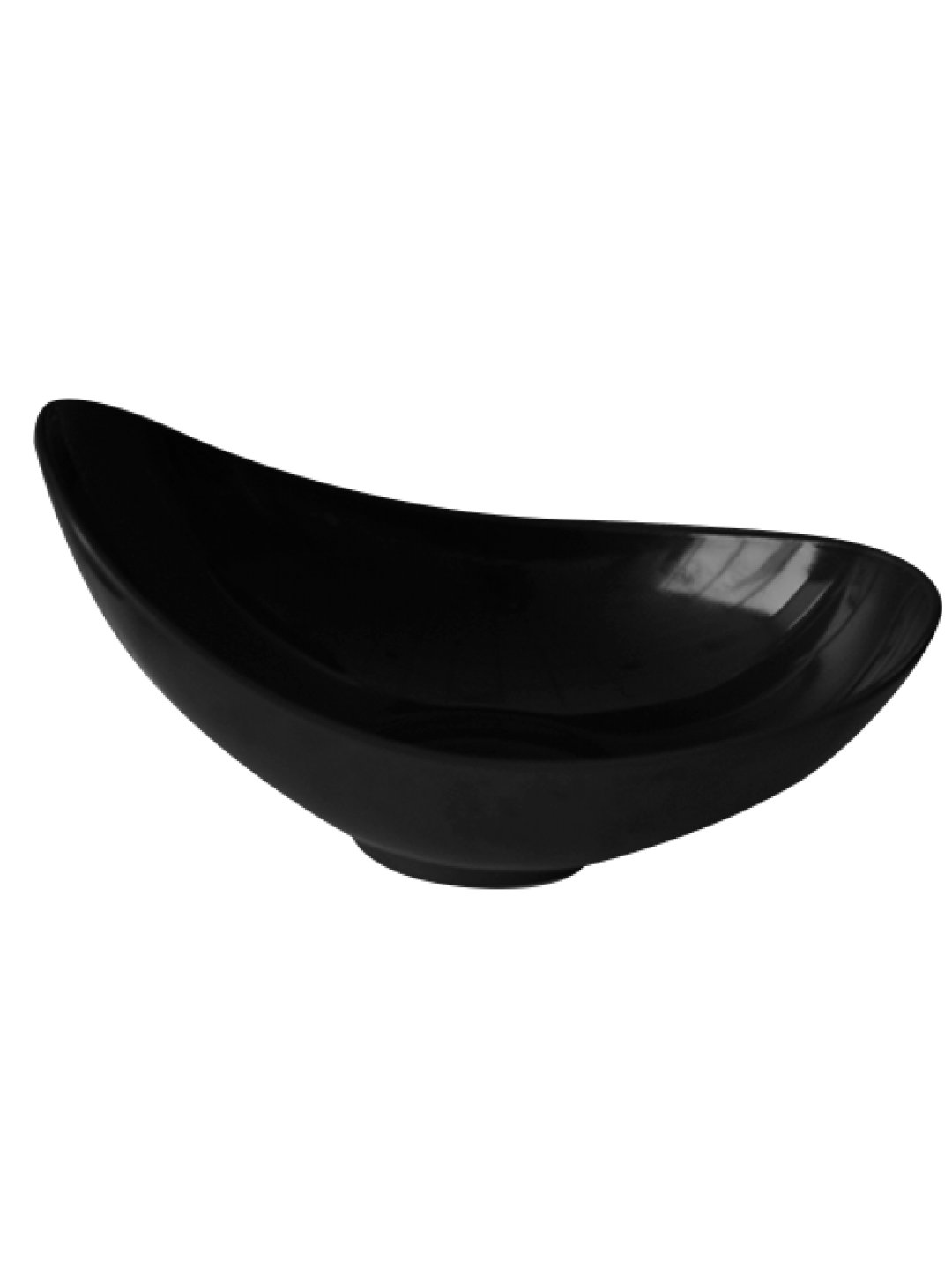 AN-Купа ОВАЛ скосена 36x22x11-17см ЧЕРНА(K-2048)
