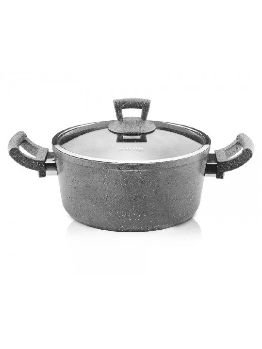 HR-GRANITE-СИВО-Тенджера 26х11см-5.8л (9556.004)ДЪЛБОКА