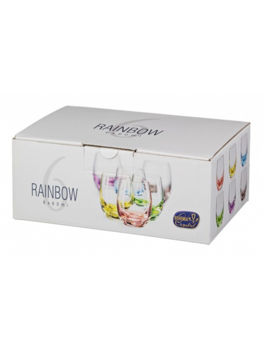 CRYSTALEX-RAINBOW(25180)-Чаша за уиски 300мл-1бр CRYSTALEX-RAINBOW(25180)-Чаша за уиски 300мл-1бр