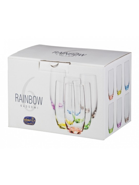 CRYSTALEX-RAINBOW(25180)-Чаша за безалкохолни напитки 350мл-1бр