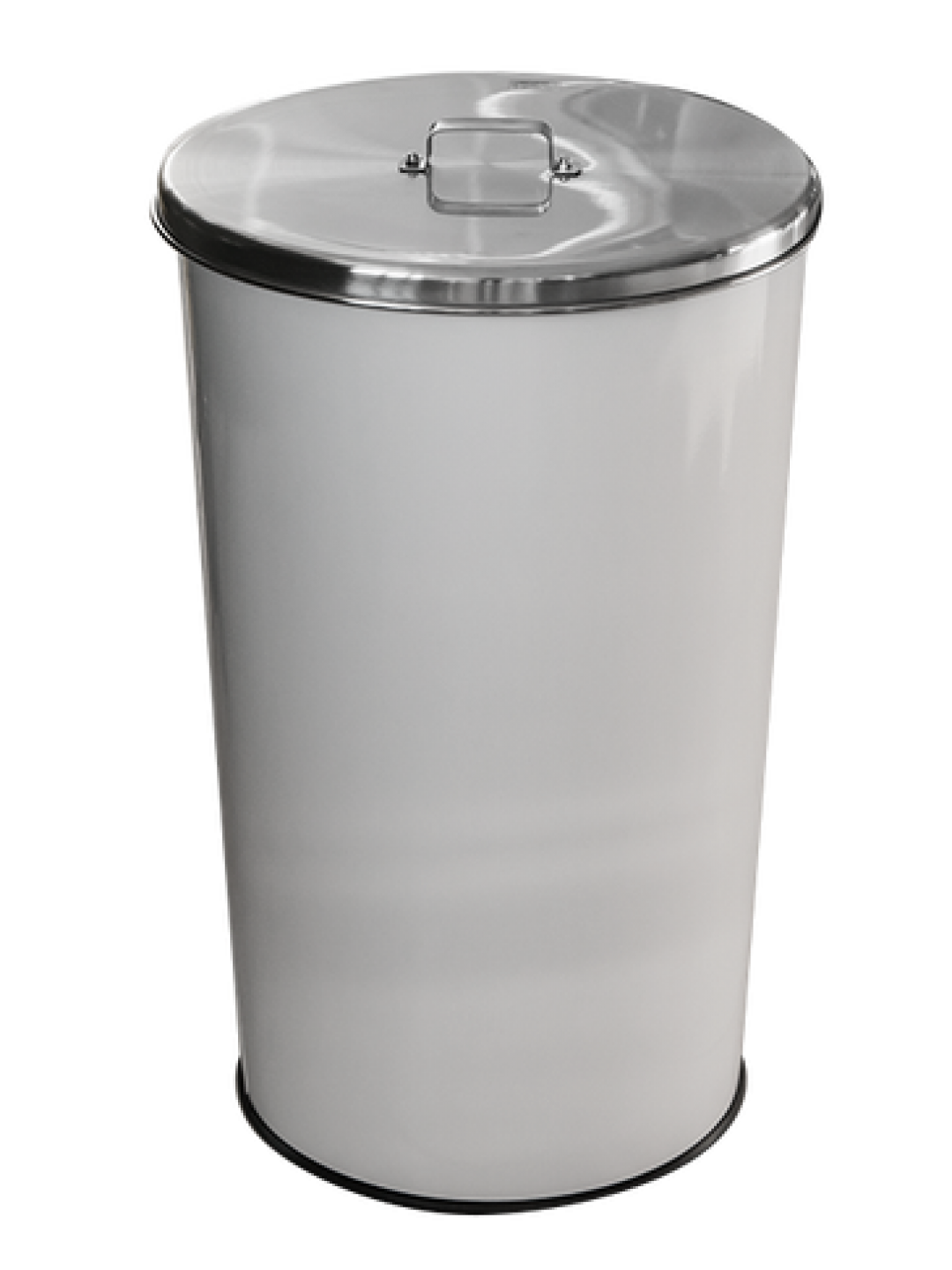 G-Кош за отпадъци 46L БЯЛ С ИНОКСОВ КАПАК Ø36xh60cm (90008-001W)