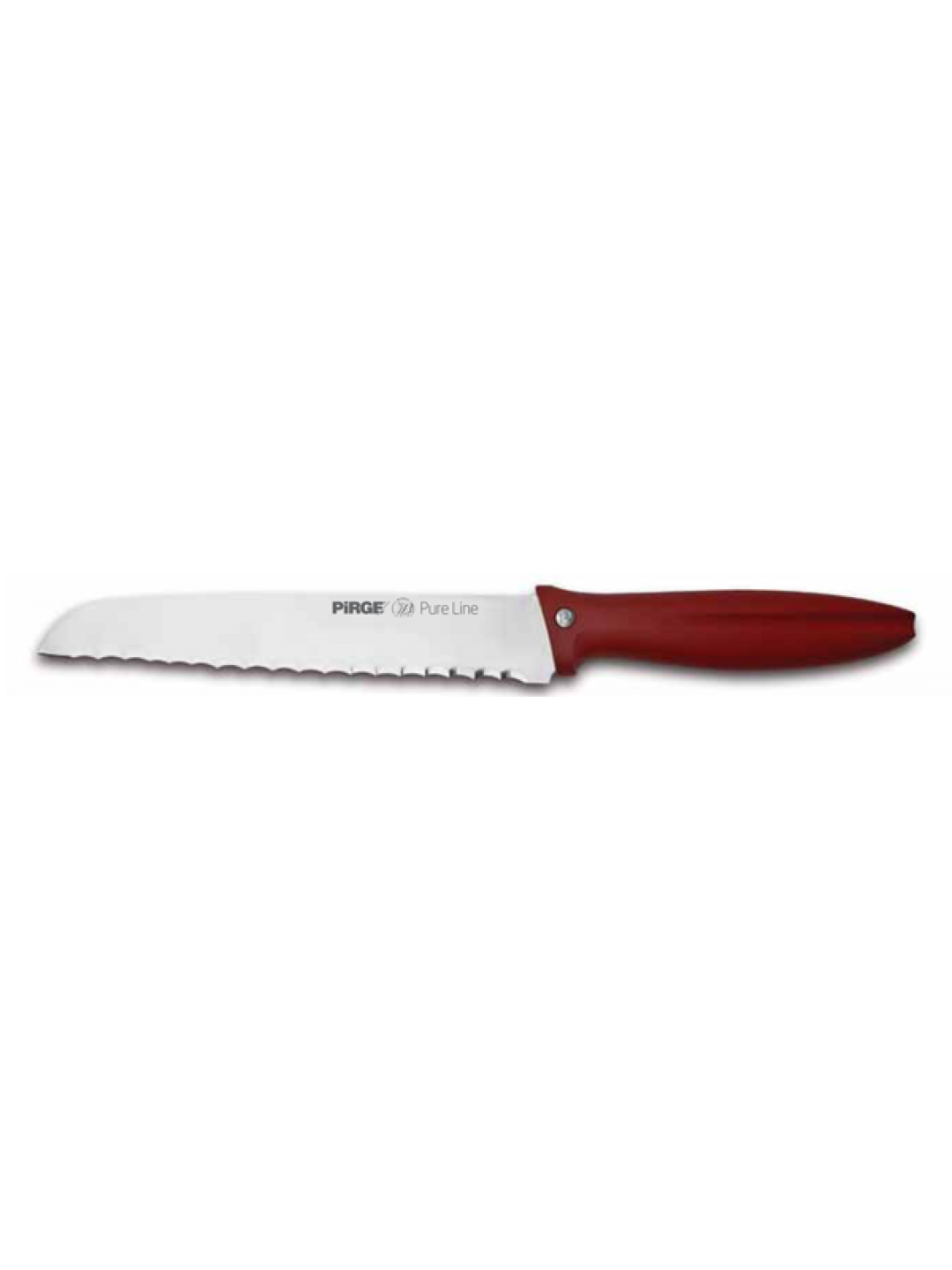 PIRGE-PURE LINE-Нож за хляб 22см(48005) ЧЕРВЕН