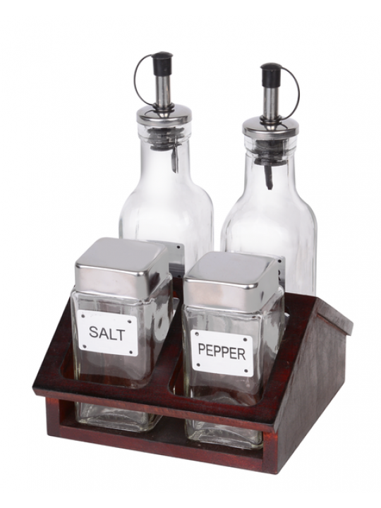 HORECANO-Оливерник къщичка 175ml/130ml DARK WOOD (6205)