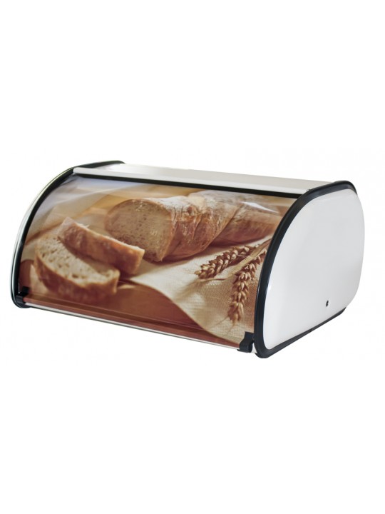 G-Метална кутия за хляб с декор малка 24x36xh15cm (92443-001-S)