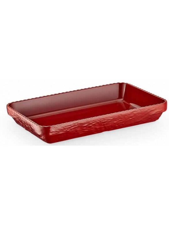 KN-Плато правоъгълно OLIE(36.5x24x5,2см)(21136)ЧЕРВЕНО