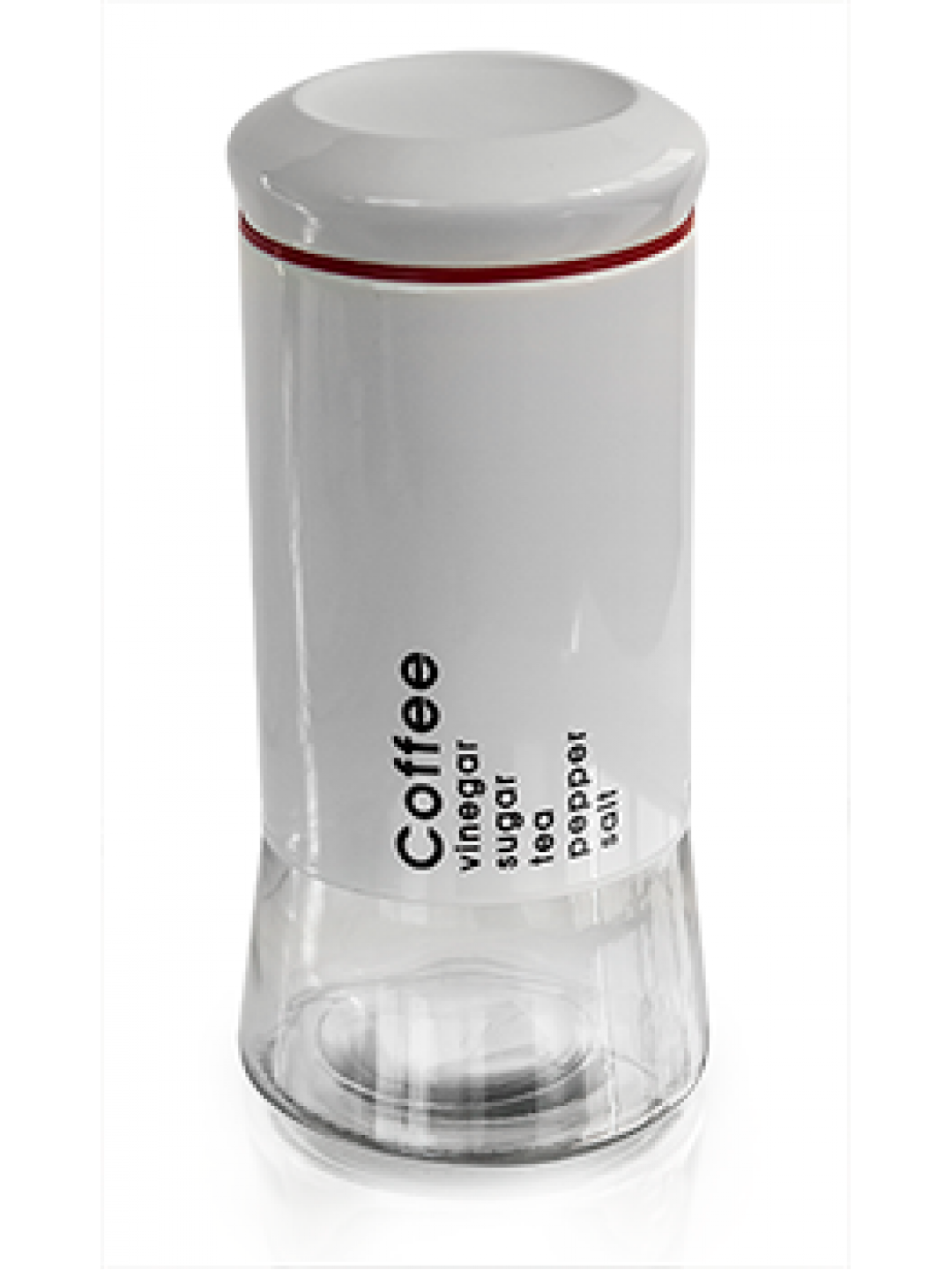 TOP-Буркан 1500ml БЯЛ(81111-24,5)(11.5x11.5x24.3sm) 