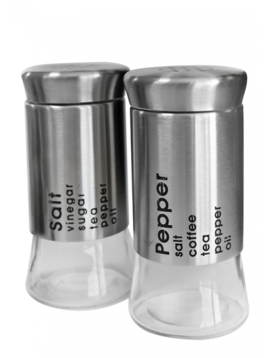 TOP-Солница 2-ка 150ml ХРОМ (338110SP-SS)