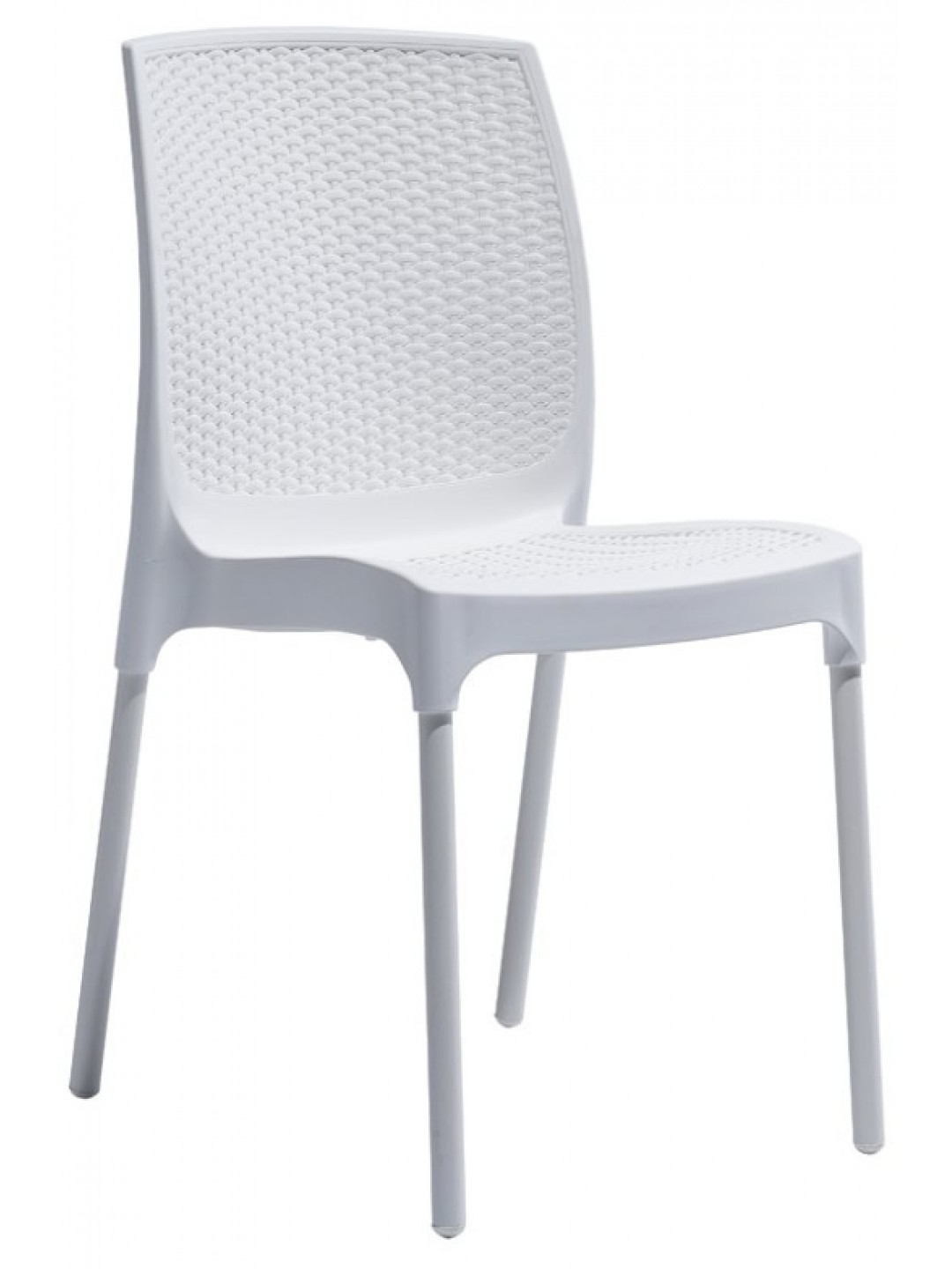 NOVUSSI-Стол SUNNY RATTAN (R009)БЯЛ D:56cm/ H:84cm/ W:45cm/SH:45