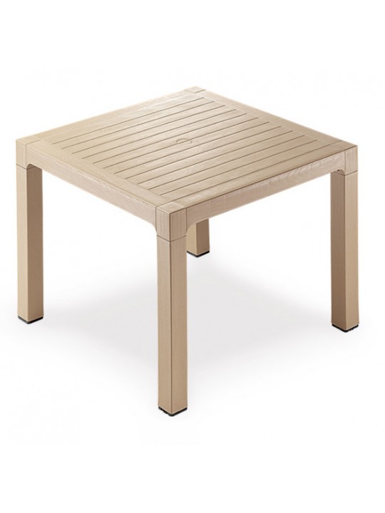 NOVUSSI-Маса "CLASSI WOOD" 90х90xh75cm КАПУЧИНО (C001)