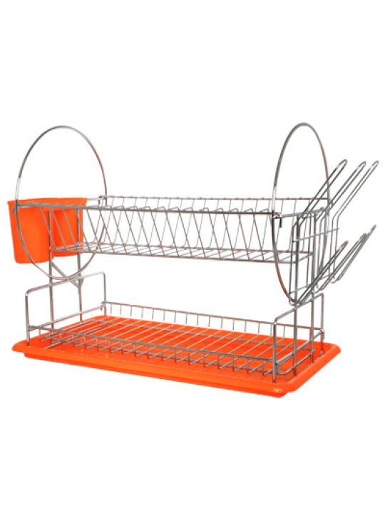 G-Сушилник за чинии 2ет ОРАНЖЕВ 23.5x42xh36cm (71021S-1-O) 
