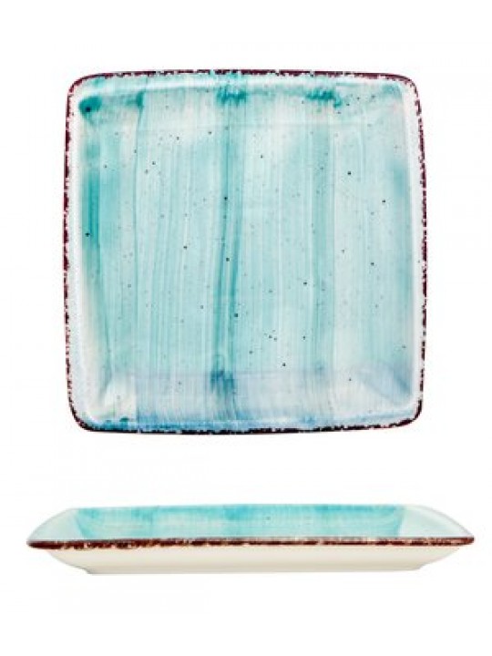 ГП-TURQUOISE-Квадратна чиния 25x25cm. (NBNORD25X25DU50TM)