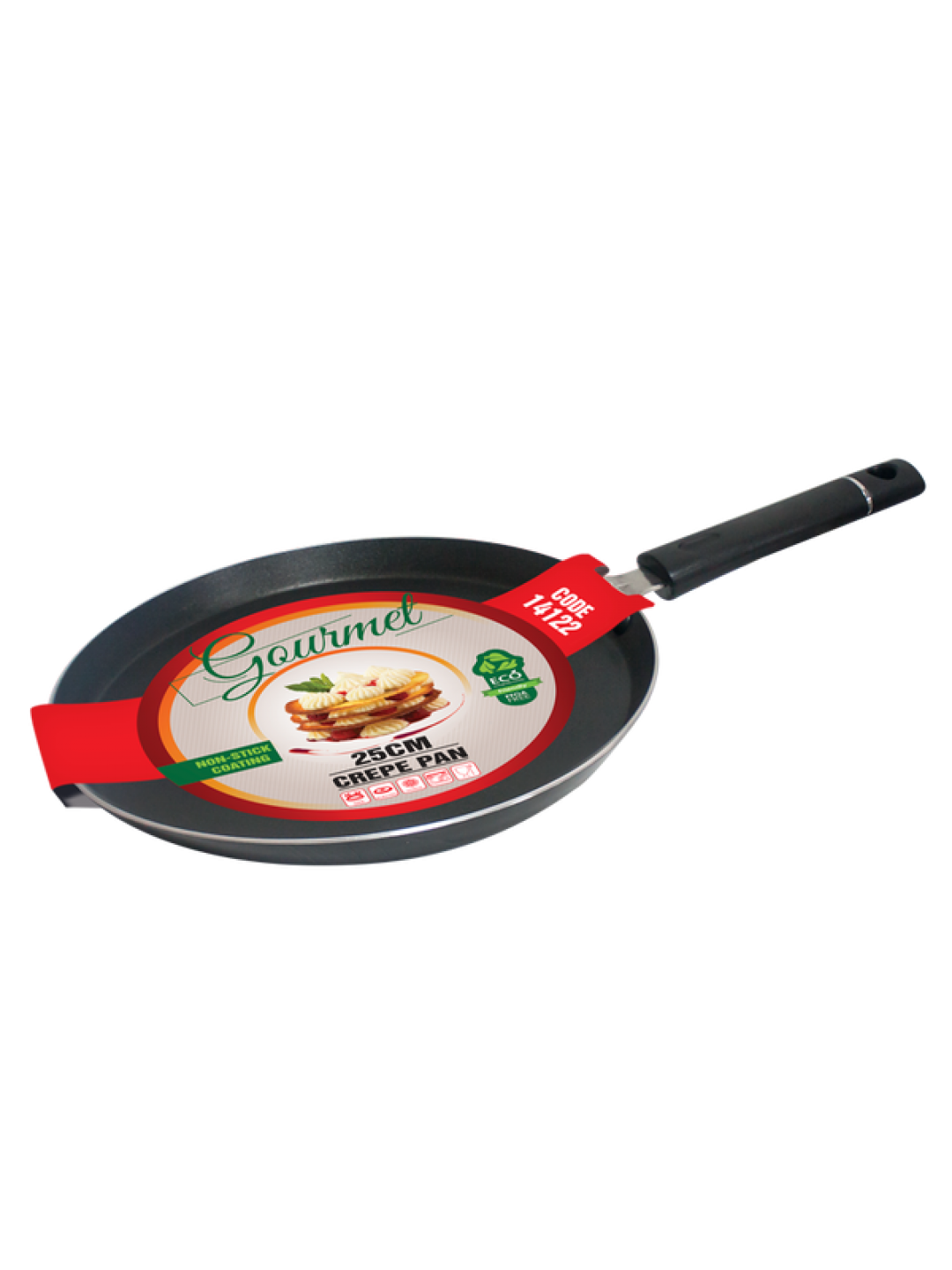 BR-Тиган за палачинки с незалепващо покритие 25cm (14122)