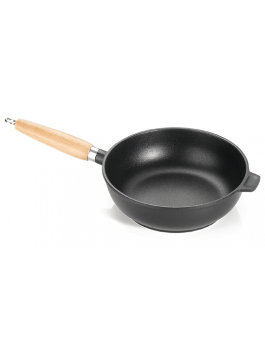 ИТ-65.24 Тиган дълбок с дървена дръжка 24х7,5см
