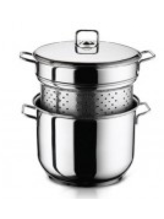 HR-Тенджера за спагети Ø22xh23cm 6L двойна с двойно дъно (4SMCLK0622002/1601.202)