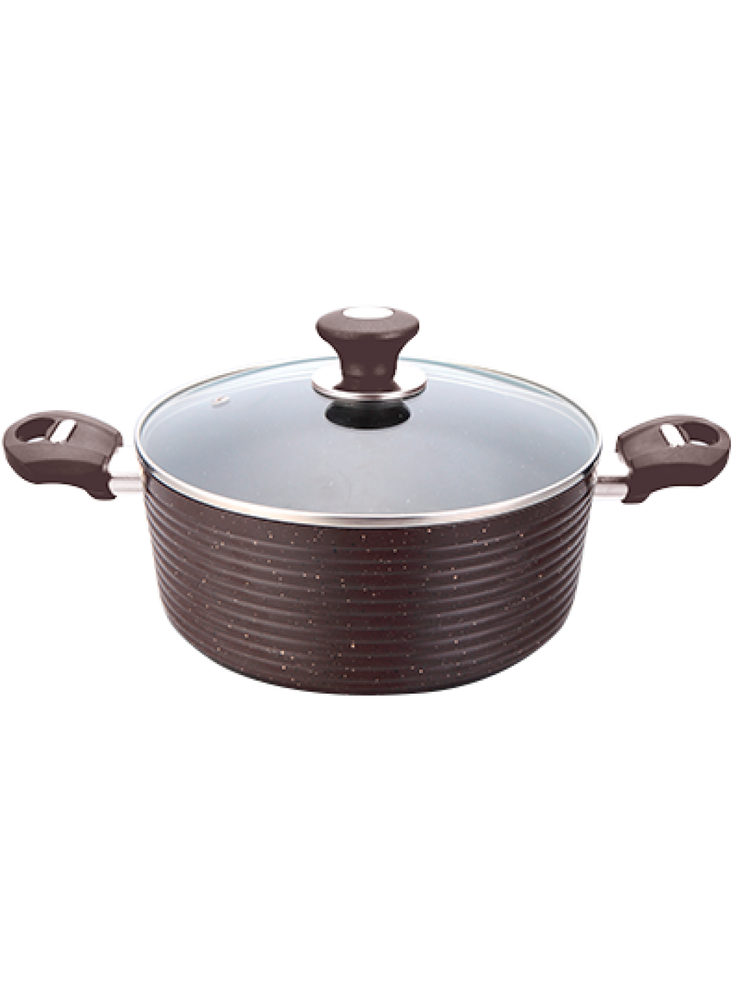 ЕКО-Тенджера  28 см с керамично мраморно покритие Кафява HX-С7PC28DB