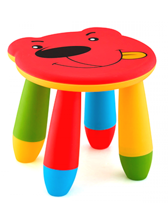 HORECANO KIDS-ДЕТСКО ПЛАСТМАСОВО СТОЛЧЕ МЕЧЕ 30x28xh26cm 4 цвята (LXS-310)